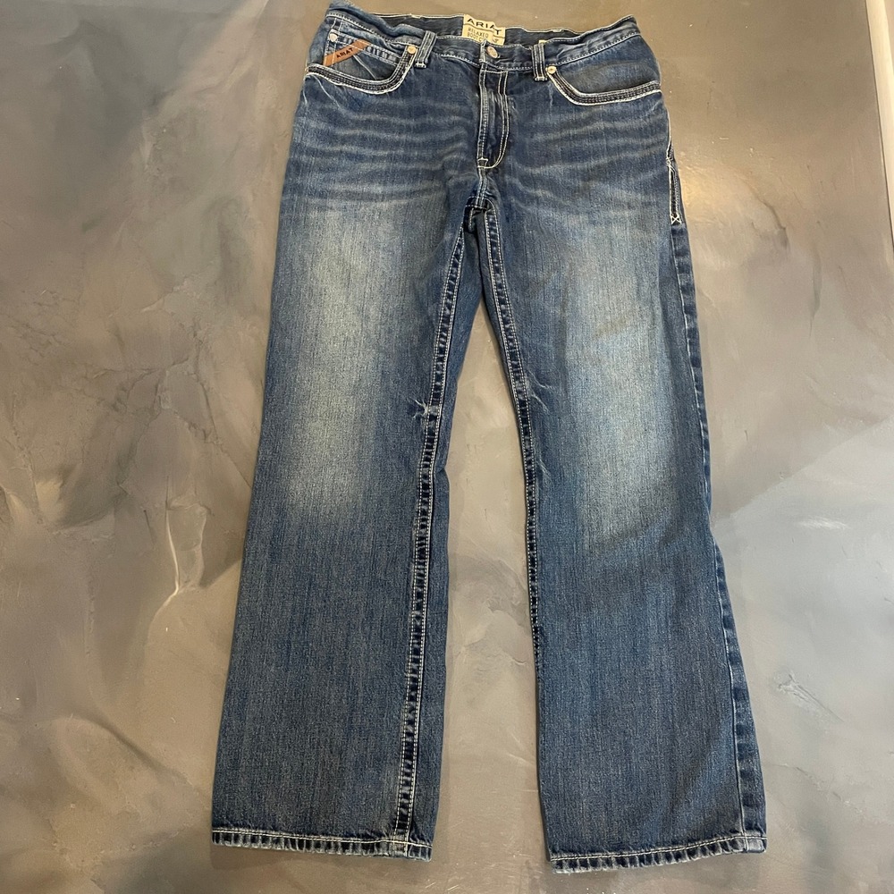 Ariat Mens Relaxed Boot Cut Jeans M4 Medium Wash Blue Denim 36x34 Durango